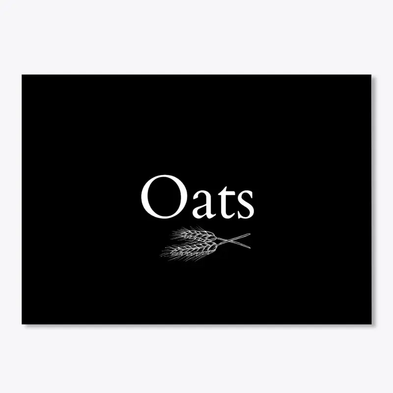 Oats Kitchen or Pantry Label