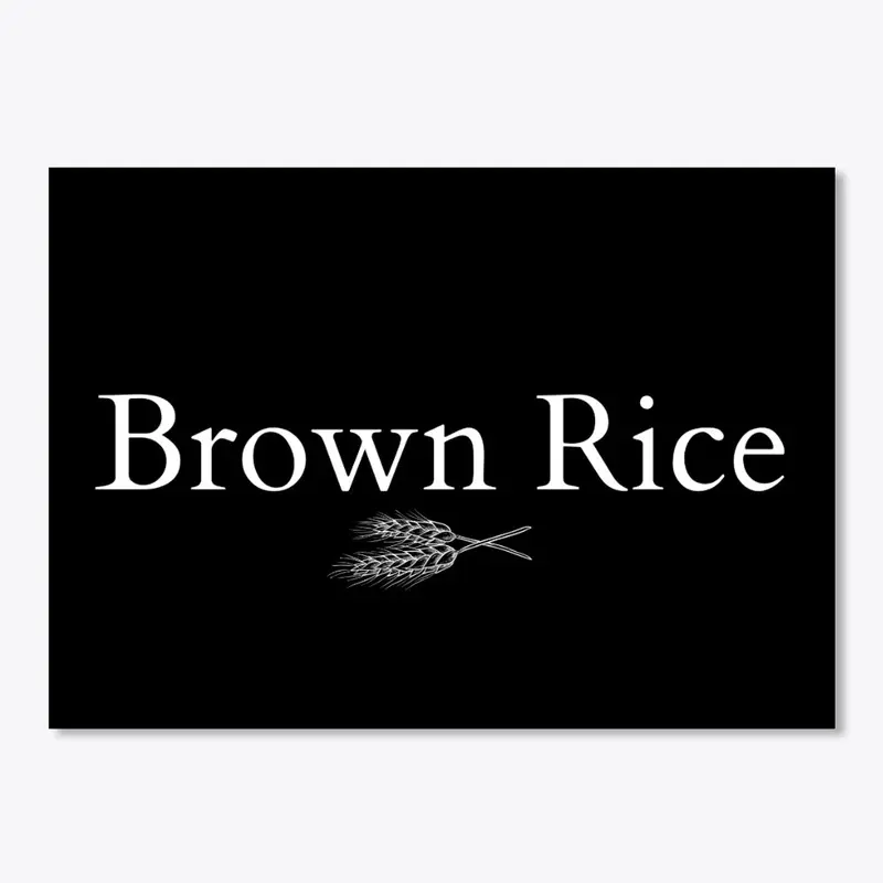 Brown Rice Kitchen or Pantry Label