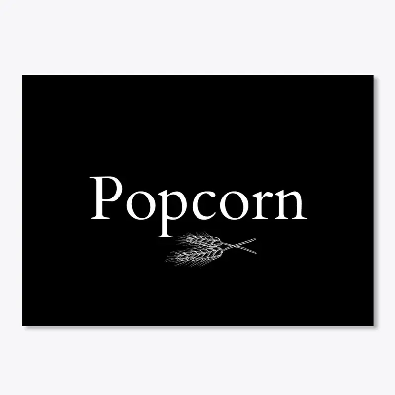 Popcorn Kitchen or Pantry Label